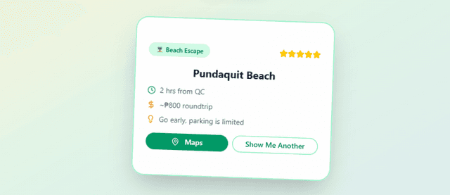 Lakbay: Spontaneous Travel Planning App
